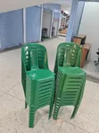 Deco Matted Back Plastic Chairs (Green) - 3