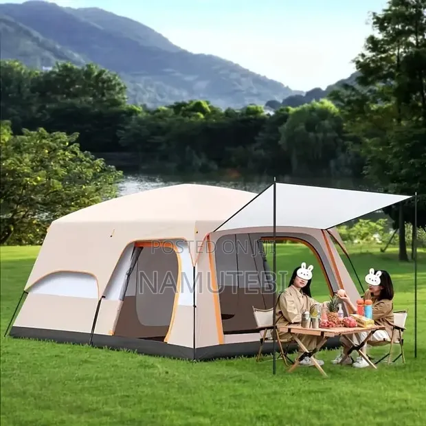 8-Person Double Room Camping Tent - 1