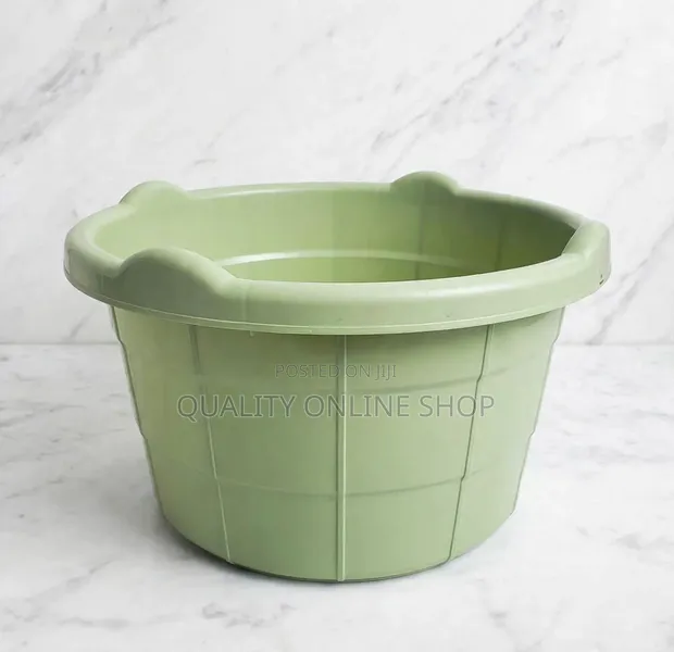 Grid Pattern Large Plastic Washing Basin (80 Litres) - 1