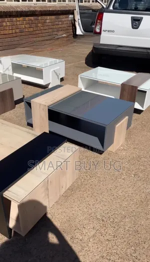Brand New Glass Coffee Table - Gray - 120cm