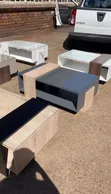Brand New Glass Coffee Table - Gray - 120cm - 2