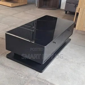 Brand New Glass Center Table - Black - 120x60cm