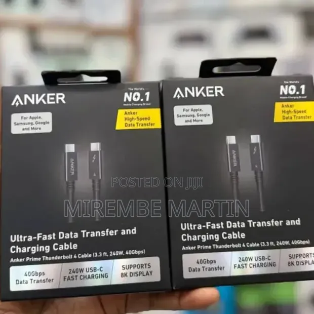 Anker Prime Thunderbolt 4 Cable (3.3 Ft, 240W) - 1