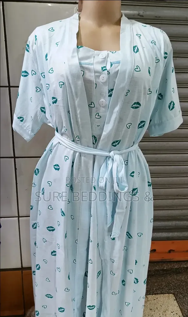 Roslyn Cotton Night Wear Set - 1