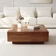 Classic Center Table with Storage - Brown Laminate - 2