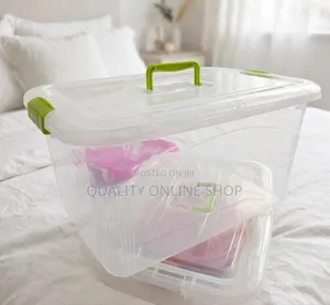 Side Lock Plastic Storage Boxes (Brand New)