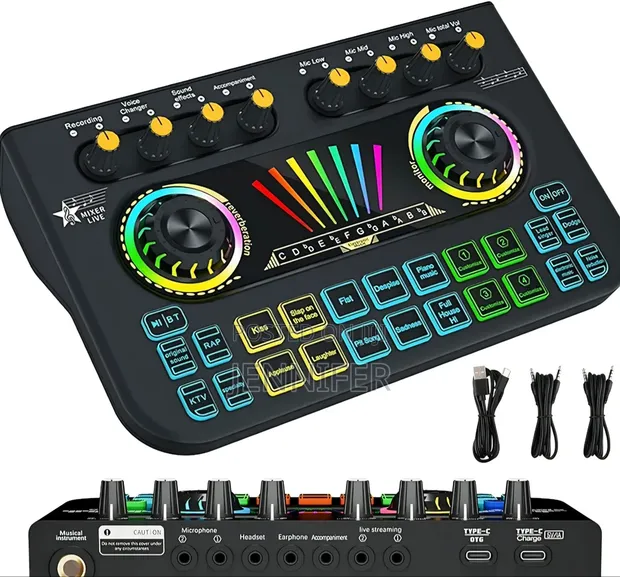 Mi X3 Live Sound Card and Voice Changer Mixer - 1