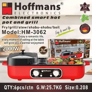 Hoffman Combined Smart Hot Pot and Grill ~ HM3062