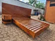 Large Mahogany Frame Bed (King Size) - 1