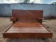 Large Mahogany Frame Bed (King Size) - 2