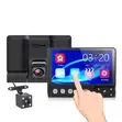 3-Camera 4-Inch Car Dash Cam 1080p with Night Vision - 2