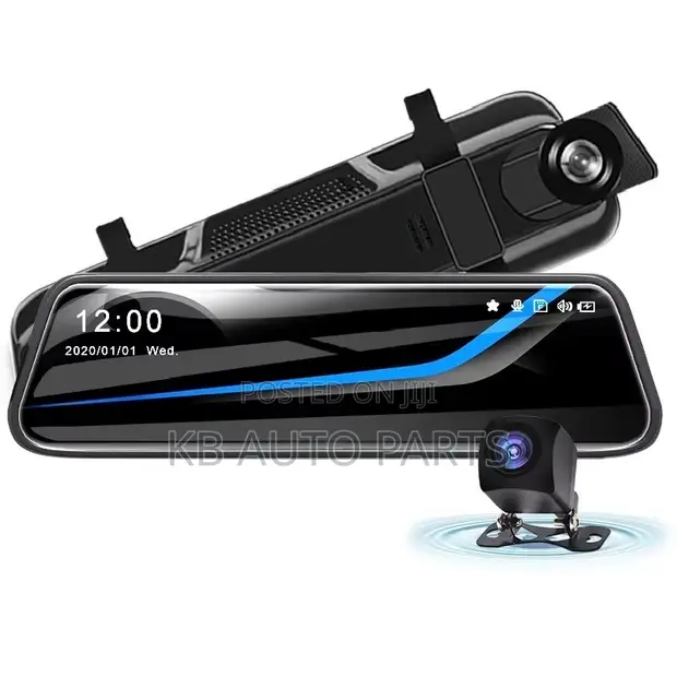 4K Mirror Dash Cam with Dual Lens DVR - 1