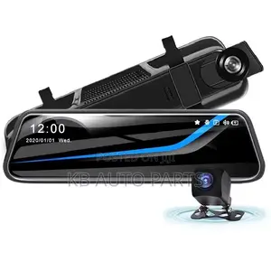 4K Mirror Dash Cam with Dual Lens DVR