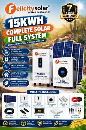 Felicity 15kWh Lithium Battery Solar System 8kW Hybrid Inverter