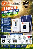 Felicity Complete Solar System 15kWh Battery 6.96kW Solar - 1