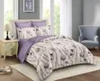 Elegant Purple Floral Comforter and Duvet Bedding Set - 1