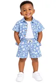 Children's Suspender Wear - Blue - 4