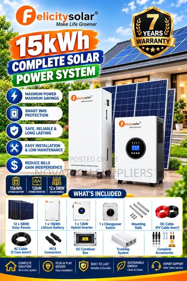 Felicity 15kWh Lithium Battery Solar System 300Ah 48V - 1