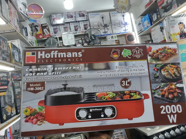 Hoffmans Combined Smart Hot Pot and Grill HM-3062 - 1