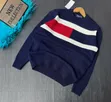 Tommy Hilfiger Navy Blue/Black Crewneck Knit Sweater - 2