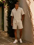 Polo Ralph Lauren Linen Camp Shirt and Shorts Set - 5