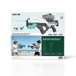 Green Lion GN100 Dual Head Water Gun with 1200mAh Battery - 1