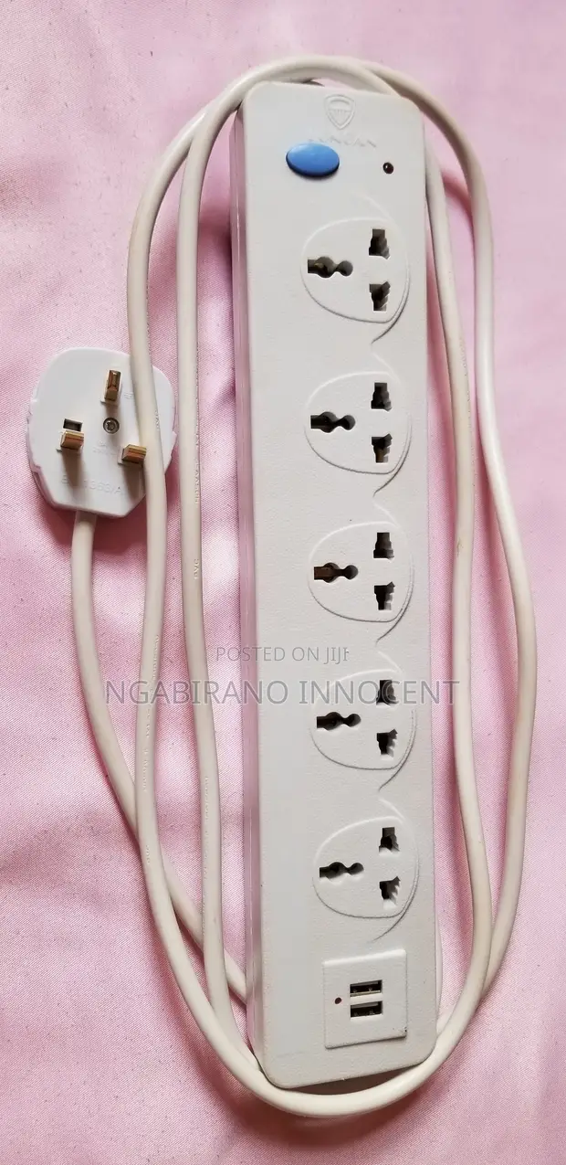 Multipurpose Power Strip with 2 USB Charging Ports - 1