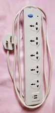 Multipurpose Power Strip with 2 USB Charging Ports - 1