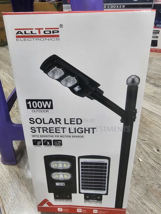 Alltop 100W Solar Flood Street Light - 1