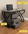 Metallic Office Desk with Drawers | Study Desk Kampala - 1