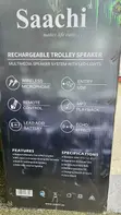 Saachi Rechargeable Trolley Speaker with 2 Microphones - 3
