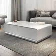 White Centre Table with Storage - 1