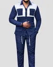Men's Classic Long-Sleeved Shirt and Trousers Set - 2