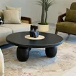 Glossy Black Modern Centre Table - 1