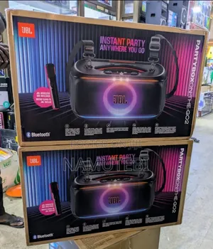 JBL PartyBox on-the-Go 2 Party Speaker with Wireless Microphone