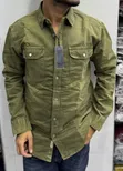 Men's Denim Shirts - Long Sleeve, Turn-Down Collar - 3