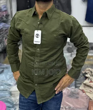 Wood Wood Men's Long-Sleeved Denim Shirt