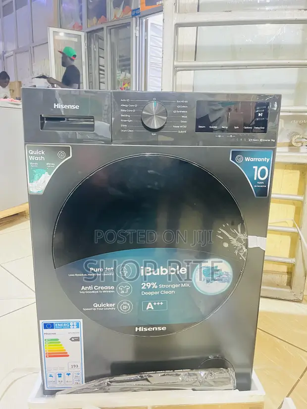 Hisense 9kg Front Loader Washing Machine - Quick Wash - 1