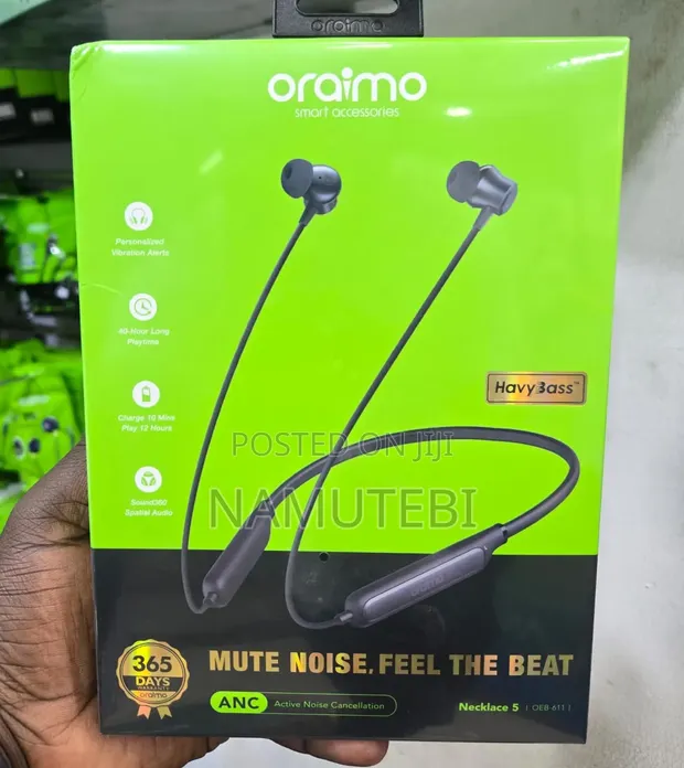 Oraimo Necklace 5 Original Bluetooth Earphones - 1