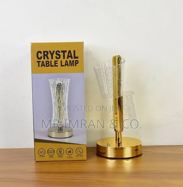 Creative Rechargeable Crystal LED Table Lamp - 1