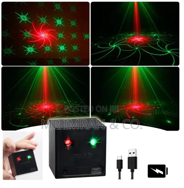 Rechargeable Mini R/G Laser Party Light - 1