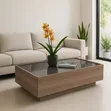 Glass Center Table | Modern Coffee Table - 2