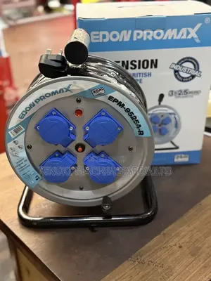 Edon Promax Heavy Duty Extension Cable Reel (50m, 2.5mm, 3 Core)