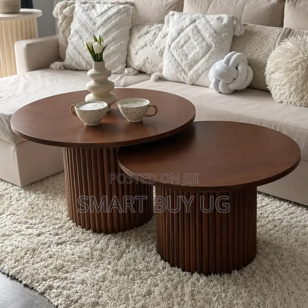 Brown Wooden Center Table | Modern Coffee Table - 1