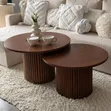 Brown Wooden Center Table | Modern Coffee Table - 1