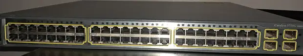 Cisco WS-C3750G-48TS-S 48-Port Gigabit Layer 3 Switch - 1