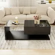 Brand New Centre Table with Drawers - Black Glossy Finish - 1