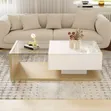 Modern Centre Table with Storage | Glossy Finish - 1