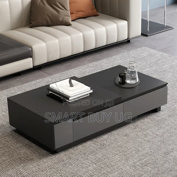Wooden Center Table with Storage - 1