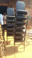 Black Floor Chairs - Brand New - 1